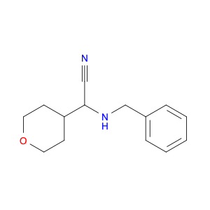 2H-Pyran-4-acetonitrile, tetrahydro-α-[(phenylmethyl)amino]-