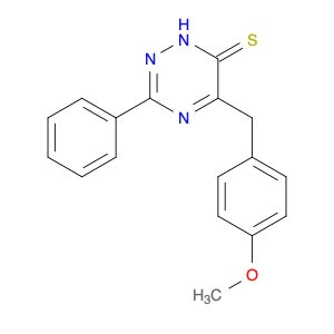 1,2,4-Triazine-6(1H)-thione, 5-[(4-methoxyphenyl)methyl]-3-phenyl-