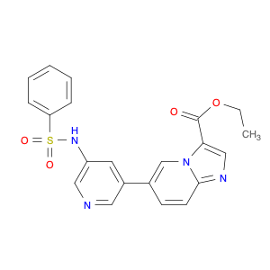 Imidazo[1,2-a]pyridine-3-carboxylic acid, 6-[5-[(phenylsulfonyl)amino]-3-pyridinyl]-, ethyl ester