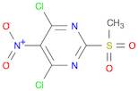 Pyrimidine, 4,6-dichloro-2-(methylsulfonyl)-5-nitro-