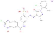 Benzenesulfonic acid, 2-[2-[1-(2-chloro-6-methylphenyl)-4,5-dihydro-3-methyl-5-oxo-1H-pyrazol-4-...