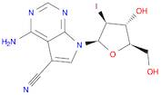 7H-Pyrrolo[2,3-d]pyrimidine-5-carbonitrile, 4-amino-7-(2-deoxy-2-iodo-β-D-arabinofuranosyl)-