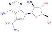 7H-Pyrrolo[2,3-d]pyrimidine-5-carboxamide, 4-amino-7-(2-amino-2-deoxy-β-D-arabinofuranosyl)-