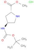 D-Proline, 4-[[(1,1-dimethylethoxy)carbonyl]amino]-, methyl ester, hydrochloride (1:1), (4S)-