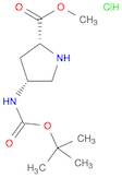 D-Proline, 4-[[(1,1-dimethylethoxy)carbonyl]amino]-, methyl ester, hydrochloride (1:1), (4R)-