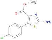 4-Thiazolecarboxylic acid, 2-amino-5-(4-chlorophenyl)-, methyl ester