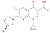 1,8-Naphthyridine-3-carboxylic acid, 7-[(3S)-3-amino-1-pyrrolidinyl]-1-cyclopropyl-6-fluoro-1,4-di…