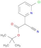 2-Pyridineacetic acid, 6-chloro-α-cyano-, 1,1-dimethylethyl ester