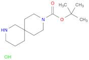 2,9-Diazaspiro[5.5]undecane-9-carboxylic acid, 1,1-dimethylethyl ester, hydrochloride (1:1)