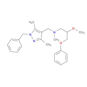 N-((1-Benzyl-3,5-dimethyl-1H-pyrazol-4-yl)methyl)-2-methoxy-N-methyl-3-phenoxypropan-1-amine