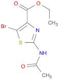 4-Thiazolecarboxylic acid, 2-(acetylamino)-5-bromo-, ethyl ester