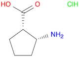 Cyclopentanecarboxylic acid, 2-amino-, hydrochloride (1:1), (1S,2R)-