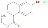 1-Isoquinolinecarboxylic acid, 1,2,3,4-tetrahydro-6-hydroxy-, ethyl ester, hydrochloride (1:1)