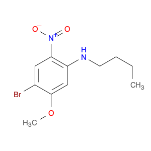 Benzenamine, 4-bromo-N-butyl-5-methoxy-2-nitro-