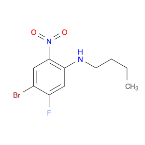 Benzenamine, 4-bromo-N-butyl-5-fluoro-2-nitro-