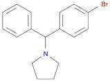 Pyrrolidine, 1-[(4-bromophenyl)phenylmethyl]-