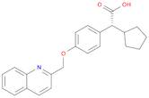 Benzeneacetic acid, α-cyclopentyl-4-(2-quinolinylmethoxy)-, (αR)-