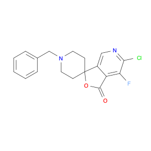 Spiro[furo[3,4-c]pyridine-3(1H),4'-piperidin]-1-one, 6-chloro-7-fluoro-1'-(phenylmethyl)-