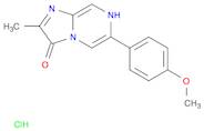 Imidazo[1,2-a]pyrazin-3(7H)-one, 6-(4-methoxyphenyl)-2-methyl-, hydrochloride (1:1)