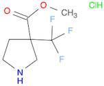 3-Pyrrolidinecarboxylic acid, 3-(trifluoromethyl)-, methyl ester, hydrochloride (1:1)