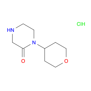 2-Piperazinone, 1-(tetrahydro-2H-pyran-4-yl)-, hydrochloride (1:1)