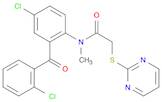 Acetamide, N-[4-chloro-2-(2-chlorobenzoyl)phenyl]-N-methyl-2-(2-pyrimidinylthio)-