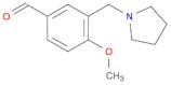 Benzaldehyde, 4-methoxy-3-(1-pyrrolidinylmethyl)-