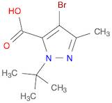 1H-Pyrazole-5-carboxylic acid, 4-bromo-1-(1,1-dimethylethyl)-3-methyl-