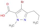 1H-Pyrazole-5-carboxylic acid, 4-bromo-1-methyl-3-propyl-