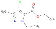 1H-Pyrazole-5-carboxylic acid, 4-chloro-1-ethyl-3-methyl-, ethyl ester