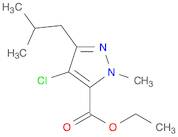 1H-Pyrazole-5-carboxylic acid, 4-chloro-1-methyl-3-(2-methylpropyl)-, ethyl ester