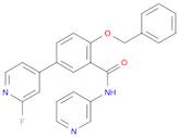 Benzamide, 5-(2-fluoro-4-pyridinyl)-2-(phenylmethoxy)-N-3-pyridinyl-