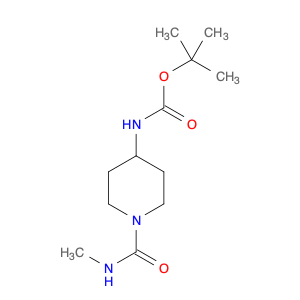 Carbamic acid, N-[1-[(methylamino)carbonyl]-4-piperidinyl]-, 1,1-dimethylethyl ester