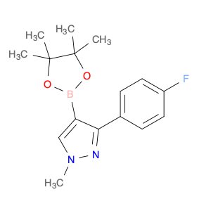 3-(4-FLUOROPHENYL)-1-METHYL-4-(4,4,5,5-TETRAMETHYL-1,3,2-DIOXABOROLAN-2-YL)-1H-PYRAZOLE