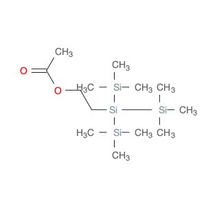 Ethanol, 2-[2,2,2-trimethyl-1,1-bis(trimethylsilyl)disilanyl]-, 1-acetate