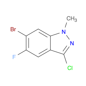 1H-Indazole, 6-bromo-3-chloro-5-fluoro-1-methyl-