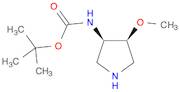 Carbamic acid, (4-methoxy-3-pyrrolidinyl)-, 1,1-dimethylethyl ester, cis- (9CI)