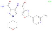 4-Oxazolecarboxamide, N-[3-(aminocarbonyl)-1-(tetrahydro-2H-pyran-4-yl)-1H-pyrazol-4-yl]-2-(2-meth…