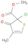 2-Thiophenecarboxylic acid, 2-chloro-2,3-dihydro-4-methyl-3-oxo-, methyl ester