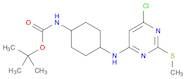 Carbamic acid, N-[4-[[6-chloro-2-(methylthio)-4-pyrimidinyl]amino]cyclohexyl]-, 1,1-dimethylethy...