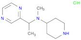 2-Pyrazinemethanamine, N,α-dimethyl-N-4-piperidinyl-, hydrochloride (1:1)