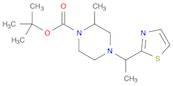 1-Piperazinecarboxylic acid, 2-methyl-4-[1-(2-thiazolyl)ethyl]-, 1,1-dimethylethyl ester