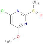 Pyrimidine, 4-chloro-6-methoxy-2-(methylsulfinyl)-