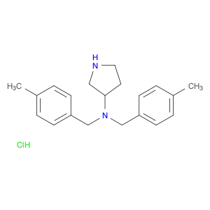 3-Pyrrolidinamine, N,N-bis[(4-methylphenyl)methyl]-, hydrochloride (1:1)