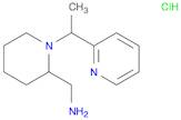 2-Piperidinemethanamine, 1-[1-(2-pyridinyl)ethyl]-, hydrochloride (1:1)