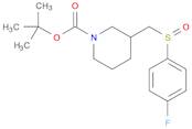 1-Piperidinecarboxylic acid, 3-[[(4-fluorophenyl)sulfinyl]methyl]-, 1,1-dimethylethyl ester