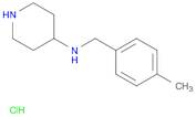 4-Piperidinamine, N-[(4-methylphenyl)methyl]-, hydrochloride (1:1)