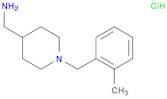 4-Piperidinemethanamine, 1-[(2-methylphenyl)methyl]-, hydrochloride (1:1)