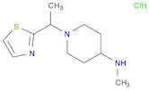 4-Piperidinamine, N-methyl-1-[1-(2-thiazolyl)ethyl]-, hydrochloride (1:1)