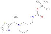 Carbamic acid, N-[[1-[1-(2-thiazolyl)ethyl]-3-piperidinyl]methyl]-, 1,1-dimethylethyl ester